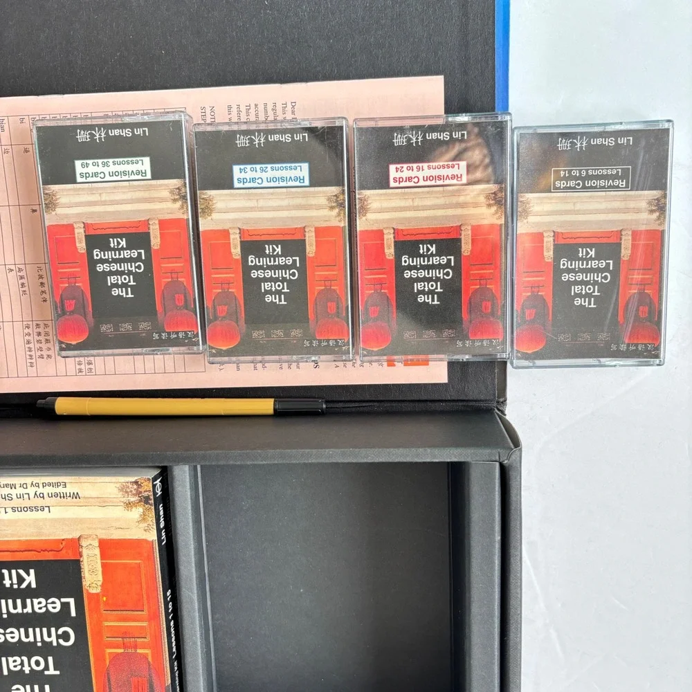 The Total Chinese Learning Kit by‎ Lin Shan CDs Cards Characters Excellent